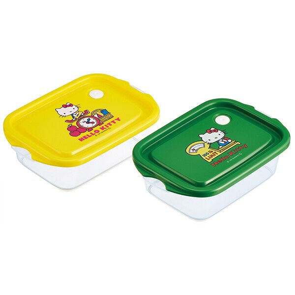 Spice Containers - ハローキティ レトロ 25 シールボックス500ml 2個入 スケーター