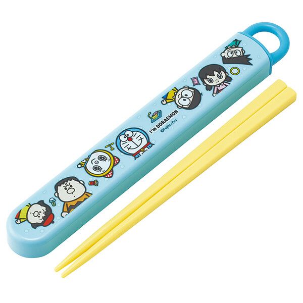 I'm Doraemon POP 食洗機対応 スライド箸＆箸箱セット (名入れスペース付箸) スケーター
