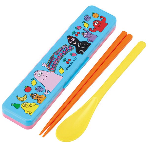 Rakuten - バーバパパ 音の鳴らないコンビセット 箸18cm スケーター