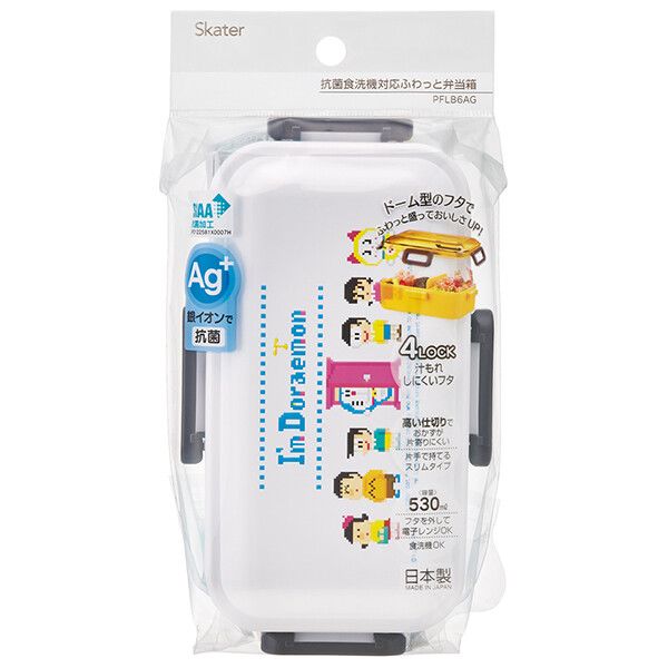 I'm Doraemon ドット 抗菌 食洗機対応 ふわっと弁当箱 530ml スケーター