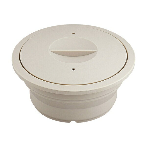 マジカリーノ 丸型シリコーンスチーマー アイボリー(RE-7262)