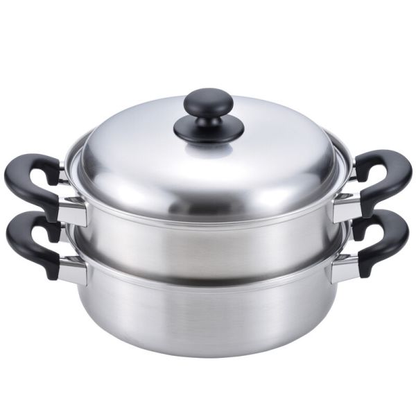 Ih Compatible - 燕三 IH対応 二段蒸し器 24cm EM-017 [日本製]