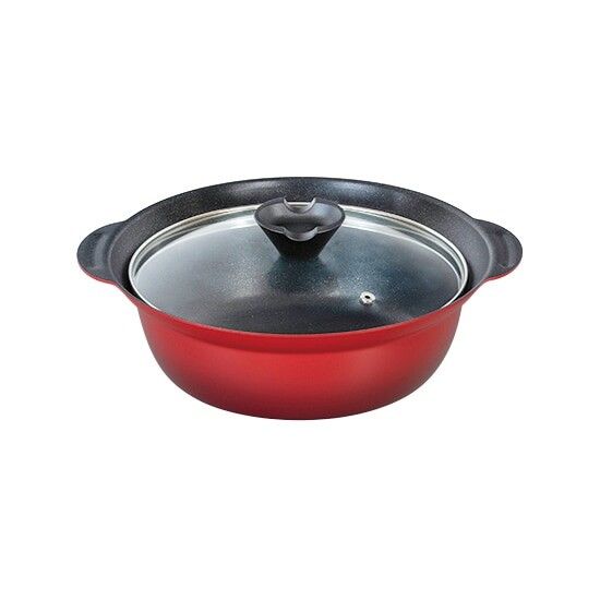 なごみ丈膳 IH対応 フチ付卓上鍋 24cm RB-3199