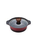 彩食庵 IH対応 フチ付卓上鍋 18cm MB-2057