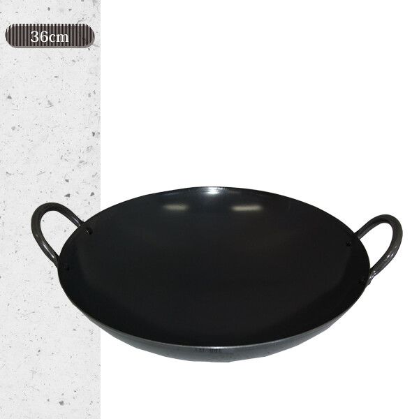 [日本製] 味道 ガス火専用 鉄製中華鍋 36cm AD-644