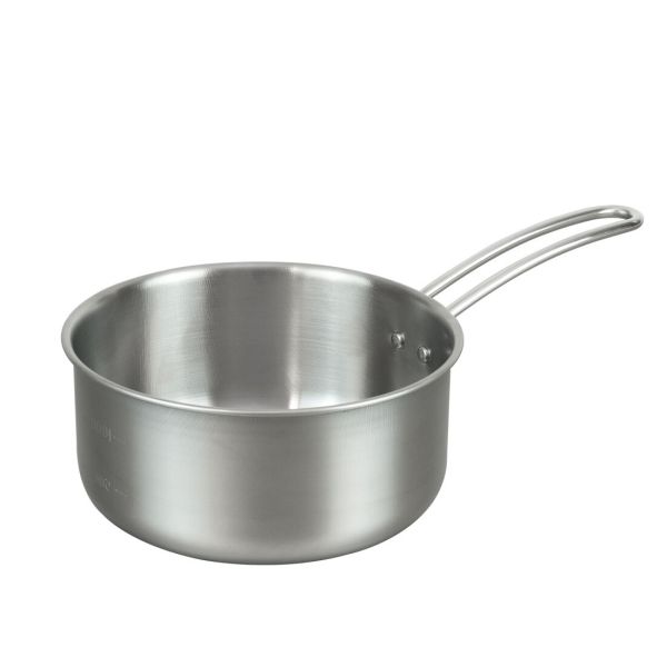 IH対応 ステンレス雪平鍋 16cm 目盛り付 MB-3810 [日本製] [日本製]