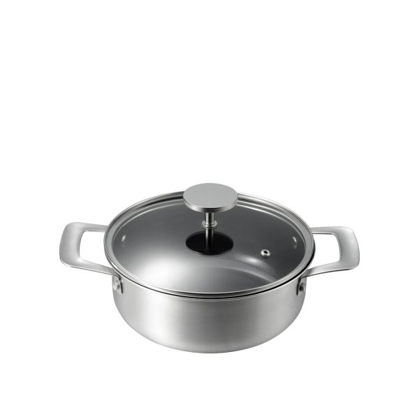 グレイス IH対応 セラミック加工両手鍋 20cm MB-3639