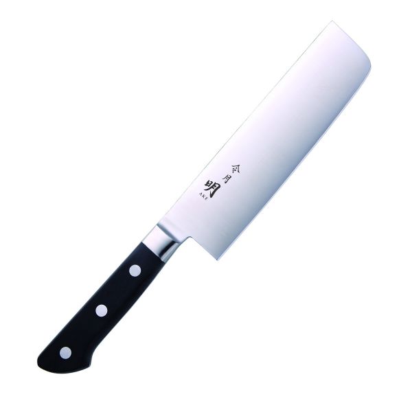 　ギフトサービスについて富士カトラリー本体サイズ(約):全長290mm、刃渡り160mm商品重量(約):185g■生産地:日本■素材・成分:刀身:モリブデンバナジウム鋼、ハンドル:POM樹脂(3本鋲本通し)、口金・中子:18-8ステンレス鋼■パッケージ:個別箱【令月 明(AKE)】長年富士カトラリーが製造してきた定番シリーズをリニューアル。不純物の少ないモリブデンバナジウム鋼を刀身に採用。シンプルで使いやすい「令月」シリーズの代表モデルです。●丈夫で使いやすい業務仕様モリブデンバナジウム鋼は耐摩耗性が高くサビに強い鋼材です。持ち手は丈夫な口金付きハンドルを付け、日々の使用に耐えるプロ仕様に仕上げました。●選べる豊富なラインナップ定番の形状・サイズだけでなく、業務用の大きなサイズ、特殊な形状の包丁もご用意しています。調理する食品や用途に合わせてお選び下さい。商品特徴一覧-、富士カトラリー、生活雑貨 → 食器・キッチン → 調理器具 → 包丁・ナイフ → その他、4543225101221、通信販売、通販、販売、買う、購入、お店、売っている、ショッピング▼関連商品はこちら。[富士カトラリー] 令月 明 ペティ 130mm FC-0121 [日本製][富士カトラリー] 令月 明 ペティ 150mm FC-0102 [日本製][富士カトラリー] 令月 明 骨スキ 150mm FC-0103 [日本製][富士カトラリー] 令月 明 筋引 240mm FC-0104 [日本製][富士カトラリー] 令月 明 筋引 270mm FC-0105 [日本製][富士カトラリー] 令月 明 牛刀 180mm FC-0106 [日本製][富士カトラリー] 令月 明 牛刀 210mm FC-0107 [日本製][富士カトラリー] 令月 明 牛刀 240mm FC-0108 [日本製][富士カトラリー] 令月 明 牛刀 270mm FC-0109 [日本製][富士カトラリー] 令月 明 三徳 165mm FC-0124 [日本製]【[富士カトラリー] 令月 明 菜切 160mm FC-0122 [日本製]】広告文責(有)イースクエアTEL:0120-532-772富士カトラリー本体サイズ(約):全長290mm、刃渡り160mm商品重量(約):185g■生産地:日本■素材・成分:刀身:モリブデンバナジウム鋼、ハンドル:POM樹脂(3本鋲本通し)、口金・中子:18-8ステンレス鋼■パッケージ:個別箱【令月 明(AKE)】長年富士カトラリーが製造してきた定番シリーズをリニューアル。不純物の少ないモリブデンバナジウム鋼を刀身に採用。シンプルで使いやすい「令月」シリーズの代表モデルです。●丈夫で使いやすい業務仕様モリブデンバナジウム鋼は耐摩耗性が高くサビに強い鋼材です。持ち手は丈夫な口金付きハンドルを付け、日々の使用に耐えるプロ仕様に仕上げました。●選べる豊富なラインナップ定番の形状・サイズだけでなく、業務用の大きなサイズ、特殊な形状の包丁もご用意しています。調理する食品や用途に合わせてお選び下さい。※お客さま都合による、ご注文後の[キャンセル][変更][返品][交換]はお受けできませんのでご注意下さいませ。※当店では、すべての商品で在庫を持っておりません。記載の納期を必ずご確認ください。※ご注文いただいた場合でもメーカーの[在庫切れ][欠品][廃盤]などの理由で、[記載の納期より発送が遅れる][発送できない]場合がございます。その際は、当店よりご連絡させていただきます。あらかじめご了承ください。※リニューアル等により パッケージ、仕様、セット内容 が変更になる場合がございます。予めご了承下さい。こちらの商品は【お取り寄せ(14営業日以内に発送予定)】となります。あらかじめご了承くださいませ。