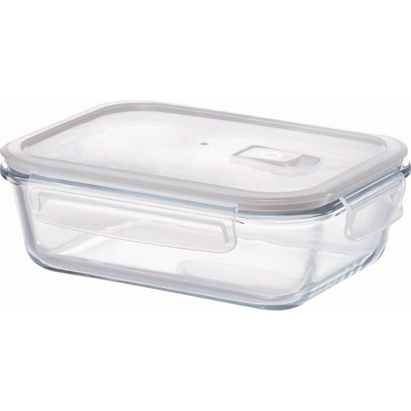HO-05 Home Meal -ホームミール- 耐熱ガラス保存容器 蒸気弁付き長方形 1000ml