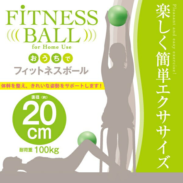 おうちでフィットネスボール 20cm(エクササイズ バランスボール)(Fitness ball) [キャンセル・変更・返品不可]