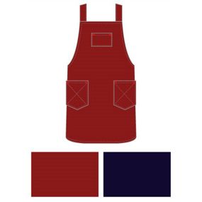 子供用エプロン 無地 (34566-67000) [全2色×2サイズ]