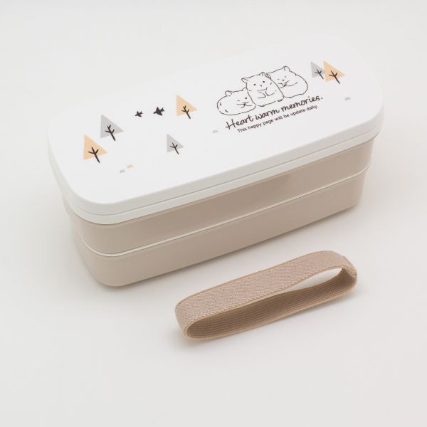 ハムスター ランチボックス二段(仕切付) 抗菌 [日本製] [キャンセル・変更・返品不可]