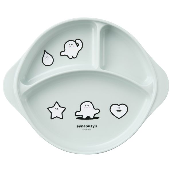 シナぷしゅ ランチ皿(足ゴム付) 子供食器 皿(日本製) [キャンセル・変更・返品不可]