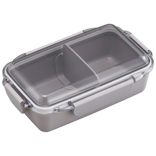 [日本製] カームカラー 弁当箱 500mL ランチボックス 抗菌 [グレー]