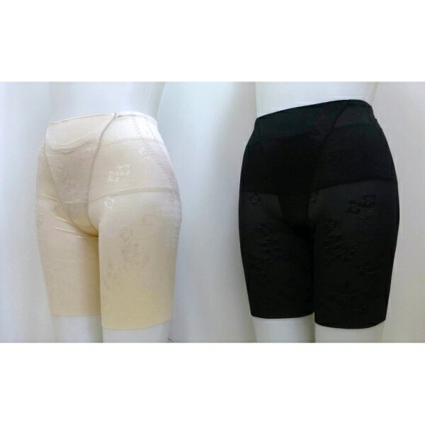 骨盤ソフト補正ガードル ヘム仕様・ジャガード・ロング (604) [全2色×Mサイズ] [キャンセル・変更・返品不可]