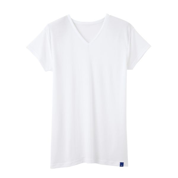 GUNZE(グンゼ) COOLMAGIC (クールマジック) 紳士 汗取り付VネックTシャツ [(03)ホワイト][全3サイズ] [キャンセル・変更・返品不可]