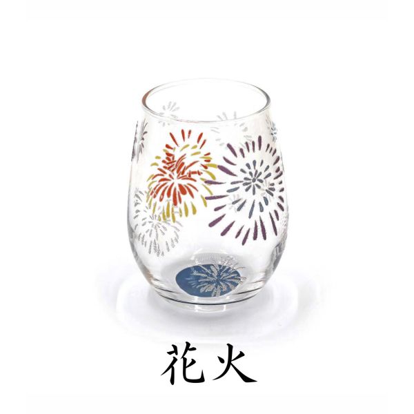きらめく日本のグラス 花火