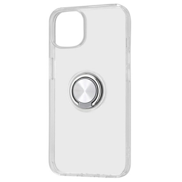 樂天商城 - iPhone 13 TPUソフトケース リング付/シルバー [キャンセル・変更・返品不可]