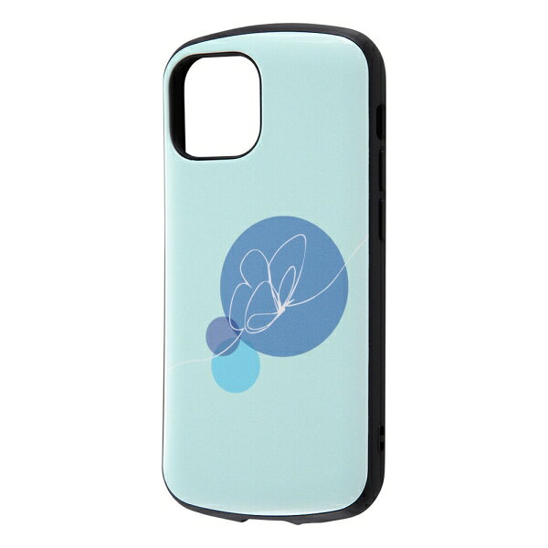 iPhone 13 mini 耐衝撃ケース MiA-collection/蝶々/ライトブルー 