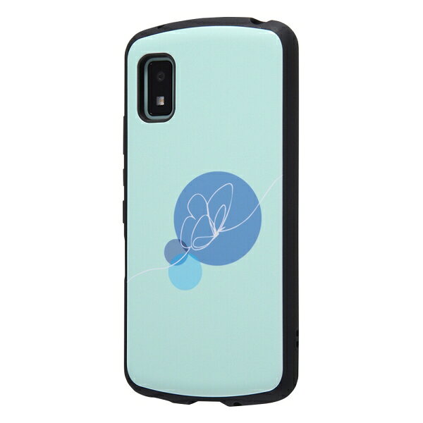 AQUOS wish 耐衝撃ケース MiA-collection/蝶々/ライトブルー 