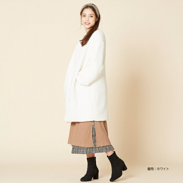 シープボアもこもこロングコート [キャンセル・変更・返品不可]