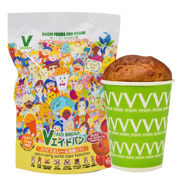 Vエイド保存パン スパイスカレー＆完熟トマト 単品 [キャンセル・変更・返品不可]のサムネイル