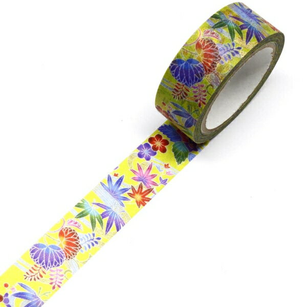 マスキングテープ 沖縄紅型 桐葵 幅15mm