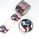 マスキングテープ ハンサム女子 黒マスク 幅25mm