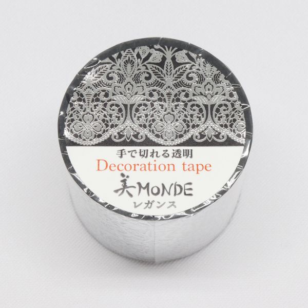 デコレーションテープ レガンス(銀箔) 35mm