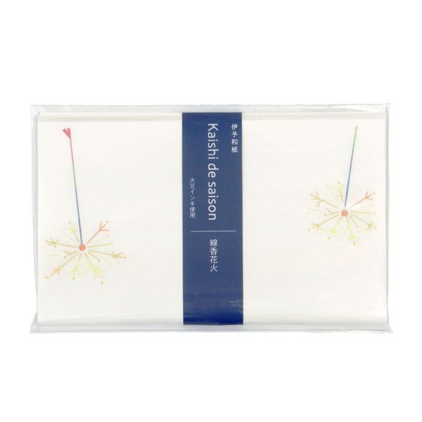 懐紙 Kaishi de saison 線香花火 (せんこうはなび)