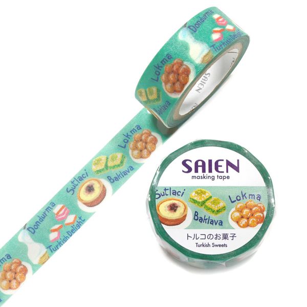 マスキングテープ トルコのお菓子 15mm [キャンセル・変更・返品不可]