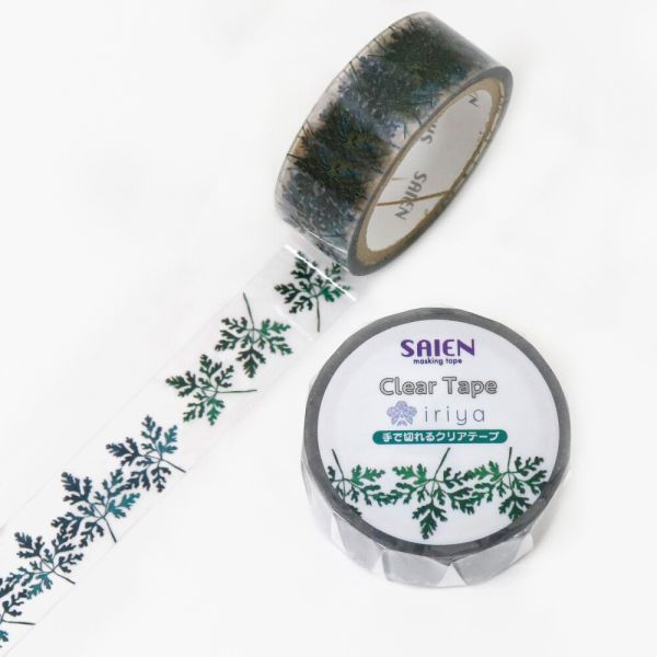 Ariane GERARD×SAIEN クリアテープ Feuillage 木の葉 15mm