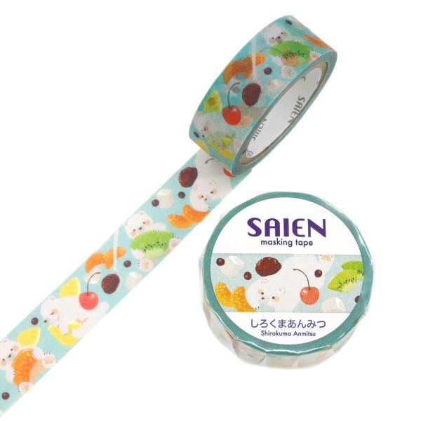 マスキングテープ しろくまあんみつ 15mm×7m巻