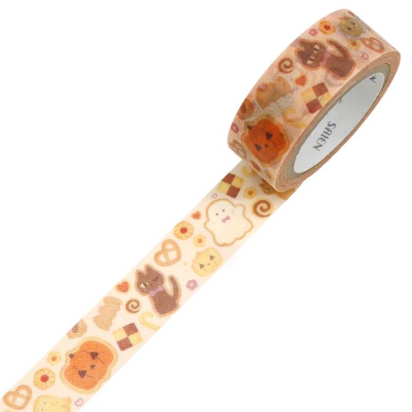マスキングテープ ハロウィンクッキー 15mm×7m巻