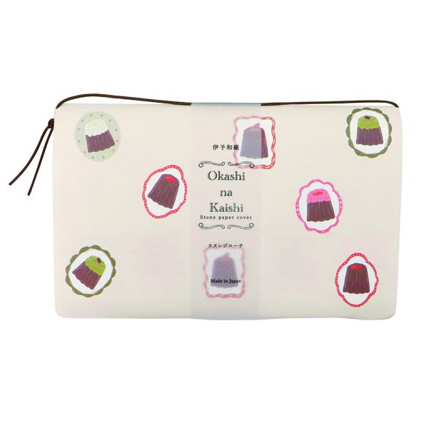 懐紙 Okashi na Kaishi カヌレブローチ 伊予和紙 [ストーンペーパー製ケース付き]