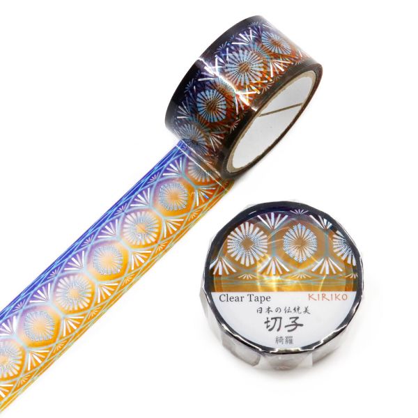 クリアテープ 日本の伝統美 切子(KIRIKO)綺羅 (きら) 20mm×3m巻 ホログラム箔
