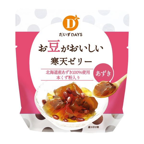 果凍 - お豆がおいしい寒天ゼリーあずき 単品