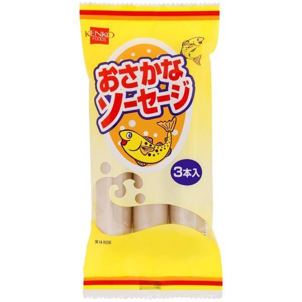 　ギフトサービスについてスケトウダラのすり身を主原料に使用し、おさかな本来のうま味を生かしたフィッシュソーセージです。やさしい味わいで、お子様からご年配の方まで幅広くお召し上がりいただけます。そのままはもちろん、お弁当やサラダ、炒め物など、さまざまなお料理にも手軽にご利用いただけます。■ブランド名: 健康フーズ■内容量: 内容量:150g(50g×3本)商品サイズ:210mm×75mm×25mm 重量162g■原材料:魚肉(スケトウダラ(米国産))、でん粉、小麦たん白、植物油脂、大豆たん白、三温糖、昆布エキス、食塩、かつお節粉末、オニオンエキス、香辛料、(一部に小麦・大豆を含む)■保存方法:常温■賞味期限:製造日より180日■規格補足:アレルゲン物質:小麦・大豆栄養成分(1本50g当り)エネルギー:81kcalたんぱく質:5.8g脂質:3.3g炭水化物:7.3g食塩相当量:0.8g商品特徴一覧健康フーズ、おさかなソーセージ、6005(B-01A1)、健康フーズ、食品・菓子・飲料・酒 → 食品 → 肉・水産加工品 → 肉加工品、4973044022719、通信販売、通販、販売、買う、購入、お店、売っている、ショッピング【おさかなソーセージ 単品】広告文責(有)イースクエアTEL:0120-532-772スケトウダラのすり身を主原料に使用し、おさかな本来のうま味を生かしたフィッシュソーセージです。やさしい味わいで、お子様からご年配の方まで幅広くお召し上がりいただけます。そのままはもちろん、お弁当やサラダ、炒め物など、さまざまなお料理にも手軽にご利用いただけます。■ブランド名: 健康フーズ■内容量: 内容量:150g(50g×3本)商品サイズ:210mm×75mm×25mm 重量162g■原材料:魚肉(スケトウダラ(米国産))、でん粉、小麦たん白、植物油脂、大豆たん白、三温糖、昆布エキス、食塩、かつお節粉末、オニオンエキス、香辛料、(一部に小麦・大豆を含む)■保存方法:常温■賞味期限:製造日より180日■規格補足:アレルゲン物質:小麦・大豆栄養成分(1本50g当り)エネルギー:81kcalたんぱく質:5.8g脂質:3.3g炭水化物:7.3g食塩相当量:0.8g※お客さま都合による、ご注文後の[キャンセル][変更][返品][交換]はお受けできませんのでご注意下さいませ。※当店では、すべての商品で在庫を持っておりません。記載の納期を必ずご確認ください。※ご注文いただいた場合でもメーカーの[在庫切れ][欠品][廃盤]などの理由で、[記載の納期より発送が遅れる][発送できない]場合がございます。その際は、当店よりご連絡させていただきます。あらかじめご了承ください。※リニューアル等により パッケージ、仕様、セット内容 が変更になる場合がございます。予めご了承下さい。こちらの商品は【お取り寄せ(14営業日以内に発送予定)】となります。あらかじめご了承くださいませ。