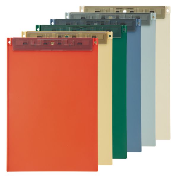 [リヒトラブ] Mutual 超薄型クリップボード(フック穴付) A-2067 [全6色]