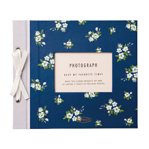 [マークス] デコラップアルバム・フラワー/ネイビー