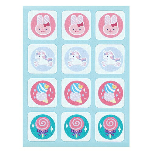 [シャチハタ] マスク用シール キャンディ＆ファンシー 12片 TRUNS1139 [キャンセル・変更・返品不可]