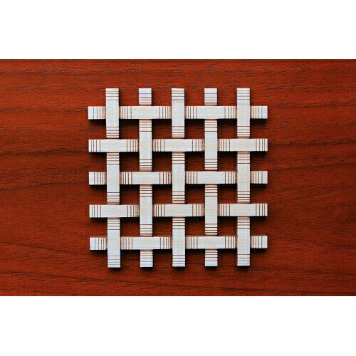 [クルーシャル] コースター ウッドコースター メッシュ T190045ME