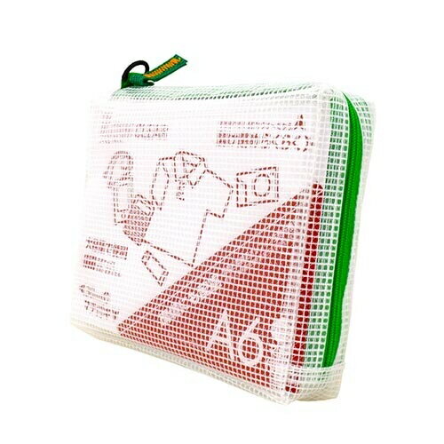 [サクラクレパス] ファスナー付きメッシュケース ノータム・クリアー マチ付 A6 グリーン UNCM-A6#29 [キャンセル・変更・返品不可]