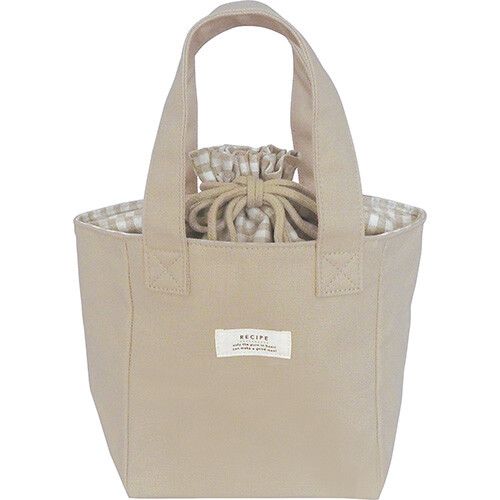 [エルコミューン] レシピ キャンバス保冷トート Beige LNC-502 [キャンセル・変更・返品不可]