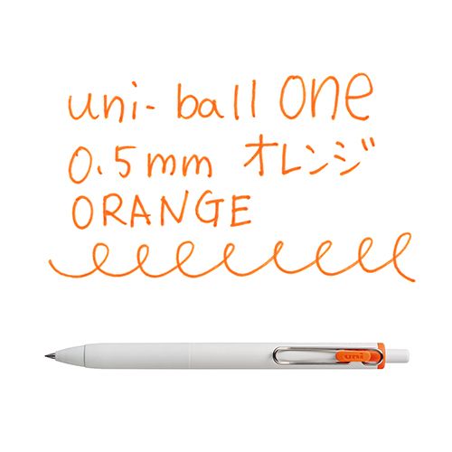 [三菱鉛筆] uni-ball one/ユニボール ワン 0.5mm オレンジ UMNS05.4 [キャンセル・変更・返品不可][海外発送不可] 2