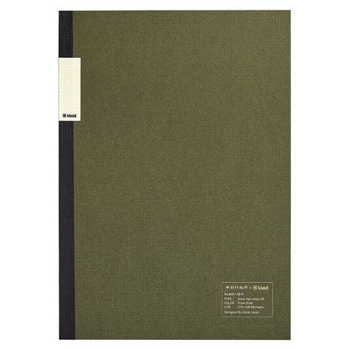 [kleid] ¼kleid 2mm flat notes A5 Olive Drab NO.8401