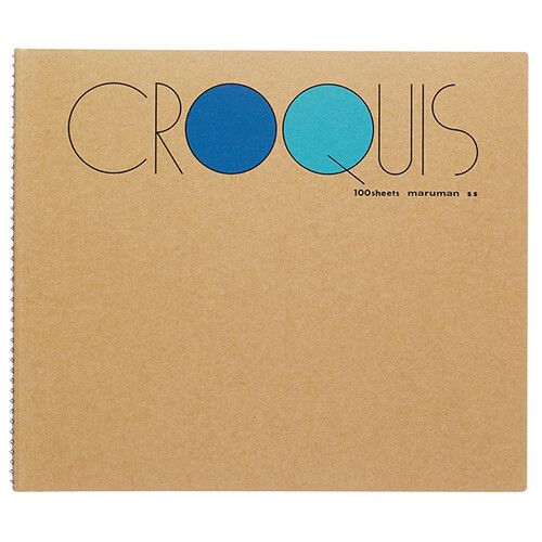 [マルマン] クロッキーブック 白クロッキー紙 Sサイズ ブルー SS-02
