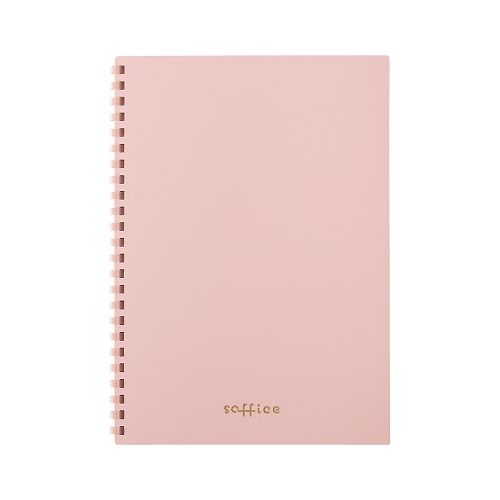 [リヒトラブ] soffice/ソフィーチェ リングノート A5 ピンク N-3103-12 [キャンセル・変更・返品不可]