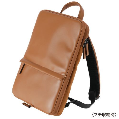 [ナカバヤシ] 厚みが変わるPCバックパック 16インチ ブラウン CB-283BR [キャンセル・変更・返品不可](2)