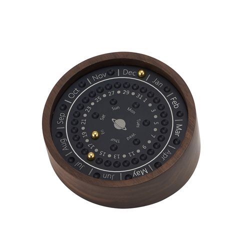 [茶谷産業] 万年カレンダー ウォールナット 869-100 [キャンセル・変更・返品不可]